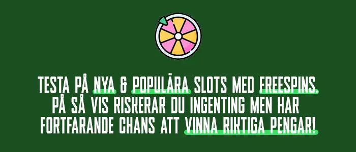 Vinn riktiga pengar med casino freespins